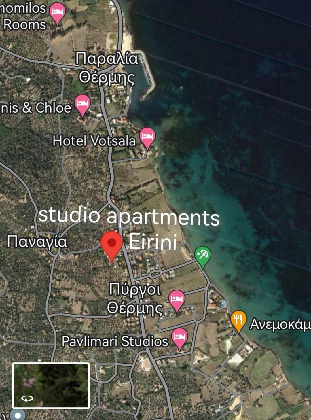Studio Apartments Eirini Pyrgi Thermis Exteriör bild